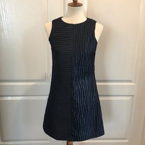 Lotus Grace pleated denim dress